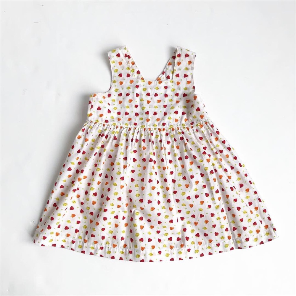 Vintage Jo Joe Fashions strawberry print dress 3T